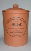 terracotta bread crock